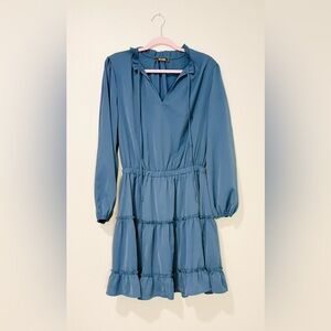 Long Sleeve Blue Dress